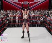 3D WWE Becky Lynch women wrestling from wwe sxey