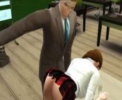 College Girl Tina Ends Up In Detention With Her Male Teacher from sims boot footjob