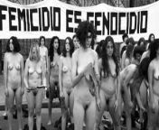 Nude protest in Argentina from protest time