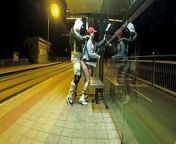 Quick risky sex on public bus stop, squirting orgasm and cum in my mouth & more.. Dada Deville from reap com girl public bus touch sex