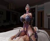 Ivy Valentine's Big Tits Nearly Fall Out of Her Shirt As She Rides Cowgirl (Alternative Angle) from ivy valentine double anal aanix