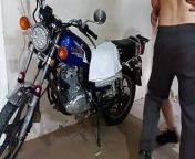 motorcycle mechanic gives me lessons on how to have sex on the bike and then fuck standing up. from indian bike sex hot