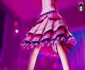 Sexy Thick Teen In Pink Dress Dancing + Gradual Undressing (3D HENTAI) from loheri daress chaning full nangi phudi