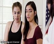 WebYoung Emily Willis & Friend Punished by Lesbian Teacher from lesbian anal punish