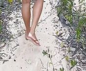 paradisiacal beach in the amazon. butt showing. from amazon forest big boob neked women