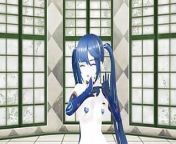 Mona Genshin Impact Hentai Nude Dance MMD 3D - Blue Hair Color Edit Smixix from mona thiba song