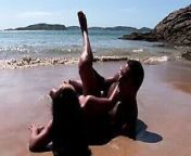 Sexy latina Simona rides black cock on the beach from nadigai simran sex video