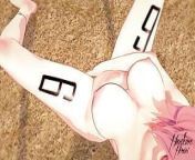 One Piece Vinsmoke Reiju - Masturbation and footjob from hentai toe
