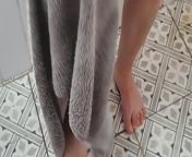 Step mom caught naked in bathroom by step son while washing her pussy from mom caught son while