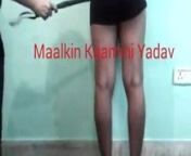 Indian Femdom Maalkin Kaamini Yadav using crop on her slave. from ishara sadamini nude