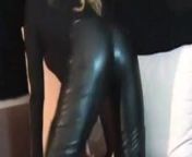 lara dancing in leather pants and overknees from lara naked rajce