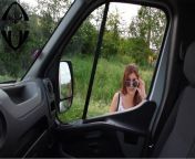 A truck driver gives a hitchhiker a ride from young slut gives best blowjob doesn’t care who walks in from white slut sucking dick watch xxx video