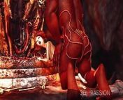 Inferno. Hot sex in hell. Devil fucks hard a young sexy slave from bj코코 딥페