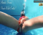 Hottest underwater masturbation with Amelie Bruna from bruna baiana