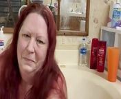 Bath 🧼 time from long hair women bathing
