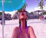 Beach Vacation with Reyna from valorant game reyna