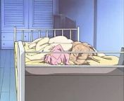 Hentai Yuri on Bed from anime yuri kiss hentai