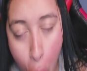 Cute colombian woman suck a dildo from woman suck cock