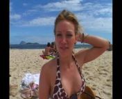 Hilary Duff on beach in Rio from duff master