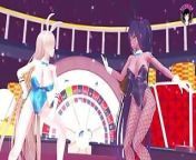 Karin & Asuna - Sexy Bunny Suit Dancing (Hentai) from karin hentai