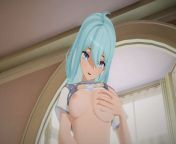 Super cute girl masturbating - 3D Hentai from super cute japanese girls pussy photo