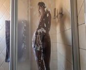 Indian desi whore taking a sexy soapy shower from indian girl use soap pussy wash