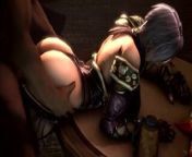 Big Ass Ivy From behind and titfuck (Soul Calibur 3D Hentai) from shantae doggystyle and titfuck 3d