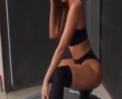 Danielle Moinet modeling on a big tire 02 from cherish model bikini 02