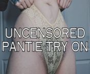 ElizabethHunnyxox Uncensored YouTube Panty Try On PART ONE from uncensored haul hairy
