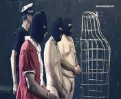 Dominatrix Mistress April - Part 2 - Three slaves with one Whip in Prison from jail torture