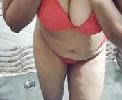 Summer time came and hot roohi filling hot and strip out her braBig boobs in red bra from roohi roy nude videos