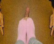 Pretty in pink sock trample from hard trample with socks