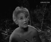 Z. Laskari undressed in white satin panties and bra 1961 from 1961 spermula erotic movies