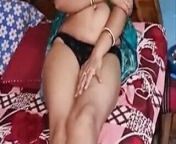 Kolkata's Sexy Bengali Bhabhi Laying down on Her Bed For You from kolkata bed sex