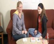 Ashley and Amber play Strip High Card from amber michelle