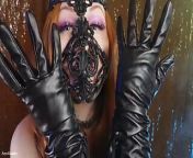 Asmr Beautiful Arya Grander in 3D Latex Mask with Leather Gloves - Erotic Free Video (sfw) from free sex in masjid