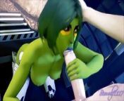 Original Gamora Blowjob from nude actress original pussy