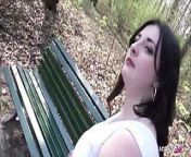 German College Teen Elisa Seduce to Fuck in Park in Berlin from elisa german