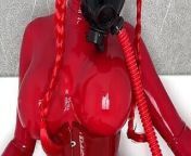 Red sniff dildo from sniff gas
