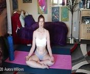 Core activation & meditation in a hot thong from class ma smal g