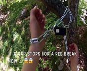 Chained to Tree with Vibrator inside but out of Reach from 汽车开锁解码神器哪里有卖【葳964816374】 vxh