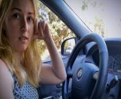 Helped the blonde fix the car and fucked her from homemade tattooed couple pov