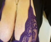 Pussy Pumping and Play in Purple Lingerie - Chubby Big Tits MILF Brunette Fingering Mistress X Gina from fuck and woman fat x