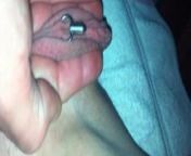 Iam Pierced babe with pierced clit hood cumming from @iam pandoraaa