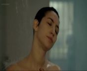 Sofia Gala Castiglione naked in a shower jail scene from lesbian tv series