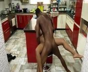 African Hardcore Sex in the Kitchen with Big Dick Jaydick and Big Tits Ebony Nemi from big tits hardcore sex