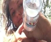 Woman with giant boobs wades in water and squeezes milk from purenudism wading water videos au