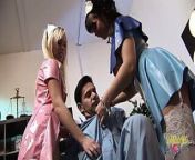 Sexy nurses want to make a patient feel better from docter nurse repe hard sexy