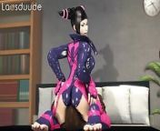 Streetfighter Juri Faceriding Her BF 6 from facetiming while cucking my bf i show him how a stranger uses me