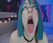 Alyssa Kasatka doing ahegao and asks to feed her cum! from loud moaning young snapchat slut fucked in doggystyle after